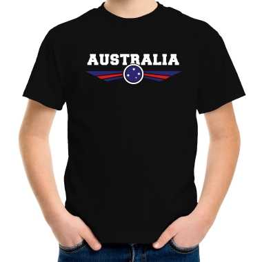 Australie / australia landen zwart kids t-shirt kopen