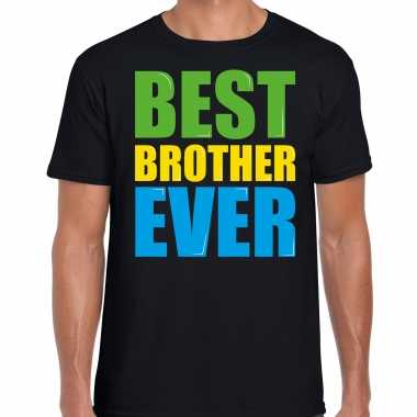 Best brother ever / beste broer ooit fun zwart heren t-shirt kopen