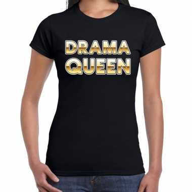Drama queen fun tekst zwart dames t-shirt kopen