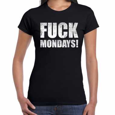 Fuck mondays / hekel aan maandag zwart dames t-shirt kopen