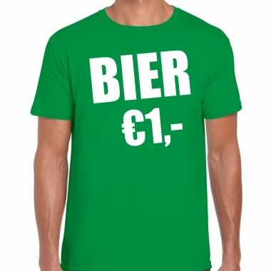 Fun bier euro groen heren t-shirt kopen
