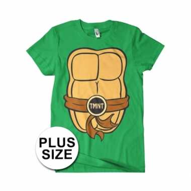 Grote maat ninja turtles verkleed heren t-shirt kopen