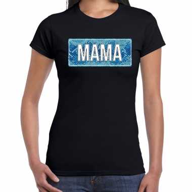 Mama cadeau zwart dames t-shirt kopen