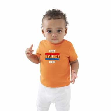Oranje hup holland hup holland / nederland supporter babys t-shirt kopen