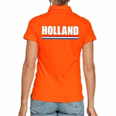 Oranje polo holland dames t-shirt kopen