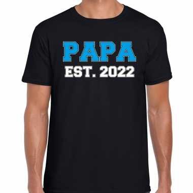 Papa est zwart heren aanstaande vader/ papa cadeau t-shirt kopen