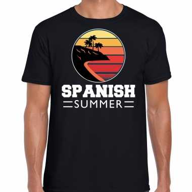 Spanish zomer / spanish summer zwart heren t-shirt kopen