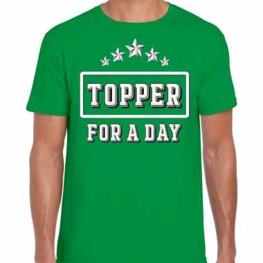 Topper for a day concert toppers groen heren t-shirt kopen