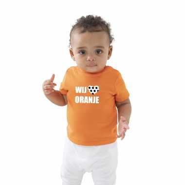 Wij houden oranje babys holland / nederland / ek / wk supporter t-shirt kopen