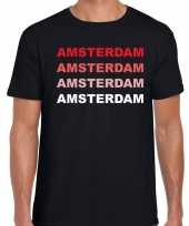 Amsterdam holland zwart heren t-shirt