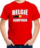 Belgie kampioen supporter rood ek wk kinderen t-shirt
