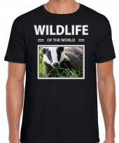 Das dieren foto wildlife of the world zwart heren t-shirt