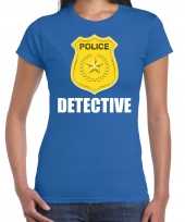 Detective police politie embleem blauw dames t-shirt