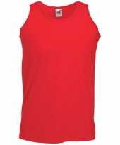 Fruit of the loom rood singlet mouwloos t-shirt