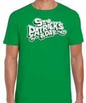 Groen st patricks day heren t-shirt