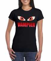 Halloween halloween vampier ogen zwart dames t-shirt