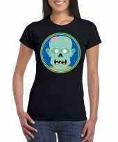 Halloween halloween zombie zwart dames t-shirt