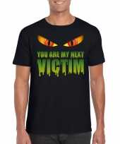 Halloween you are my next victim halloween monster zwart heren t-shirt