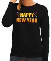 Happy new year trui sweater zwart dames t-shirt