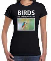 Ijsvogels dieren foto birds of the world zwart dames t shirt
