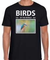 Ijsvogels dieren foto birds of the world zwart heren t-shirt