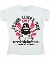 Jesus loves you dames t-shirt