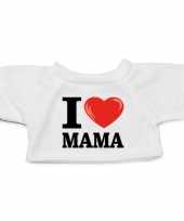 Knuffel kleding i love mama wit m clothies knuffel t-shirt