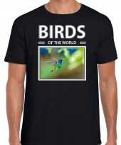 Kolibries dieren foto birds of the world zwart heren t-shirt