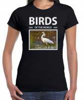 Lepelaars dieren foto birds of the world zwart dames t shirt