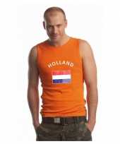 Oranje heren singlet holland t-shirt