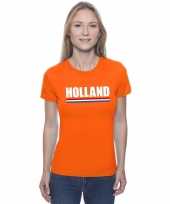 Oranje holland supporter dames t-shirt