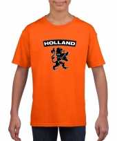 Oranje holland zwarte leeuw kinderen t-shirt