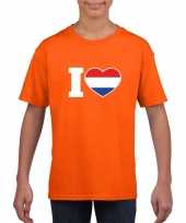 Oranje i love holland kinderen t-shirt
