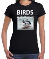 Papegaaiduikers dieren foto birds of the world zwart dames t shirt