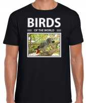 Papegaaien dieren foto birds of the world zwart heren t shirt