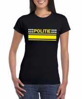 Politie logo zwart dames t-shirt