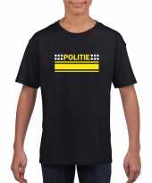 Politie logo zwart kinderen t-shirt