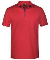 Polo golf pro premium rood navy heren t-shirt