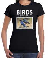 Raven dieren foto birds of the world zwart dames t shirt