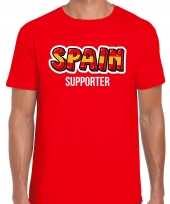 Rood spain spanje supporter ek wk heren t-shirt
