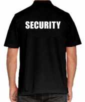 Security polo zwart heren t-shirt