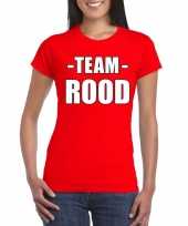 Sportdag team rood dames t-shirt