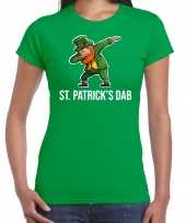 St patricks dab st patricks day kostuum groen dames t-shirt