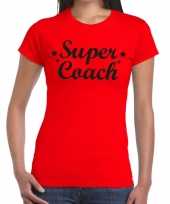 Super coach cadeau rood dames t-shirt