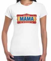 Super mama cadeau kado vintage wit dames t-shirt