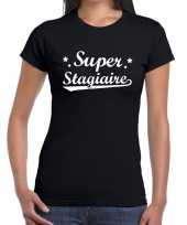 Super stagiaire cadeau zwart dames t-shirt