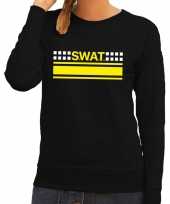 Swat team logo sweater zwart dames t-shirt
