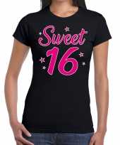 Sweet cadeau zwart dames t-shirt