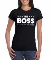 The boss dames zwart t-shirt
