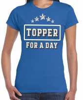 Topper for a day concert toppers blauw dames t-shirt